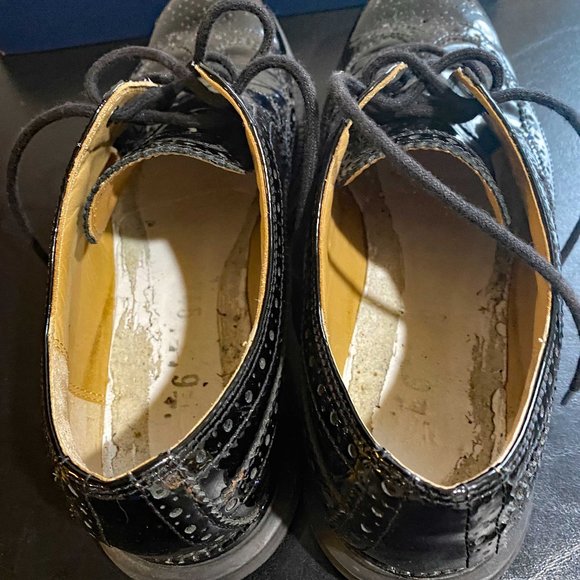 Cole Haan - Black Patent Leather Loafer Lunar Grand - Sz 9 Medium - Picture 6 of 10